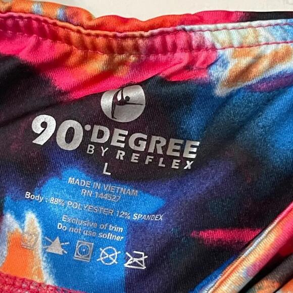 90 Degree by Reflex - Colorful Workout Cropped Pants - EUC - L - Picture 2 of 2